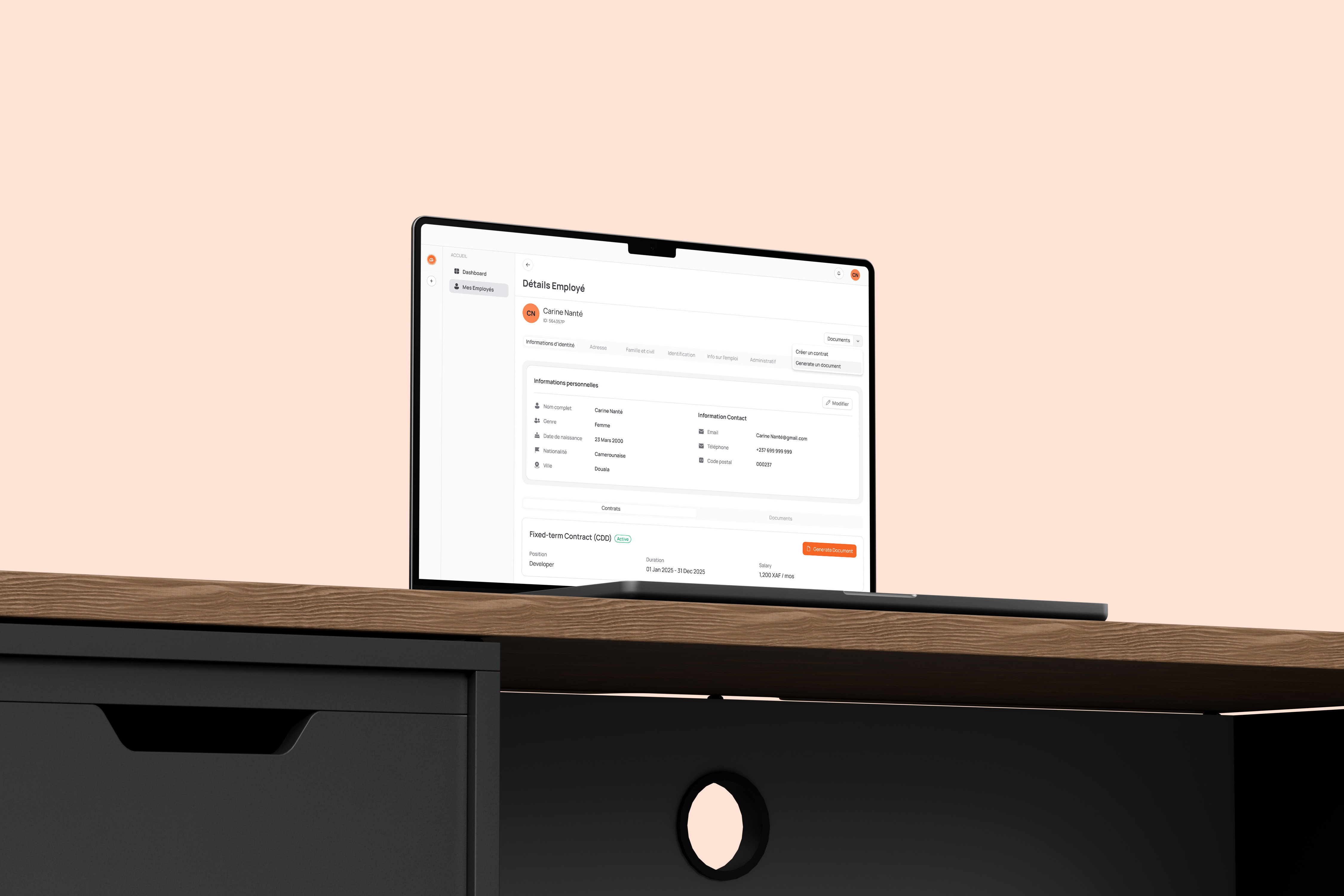 kassiRH — Détails Employé